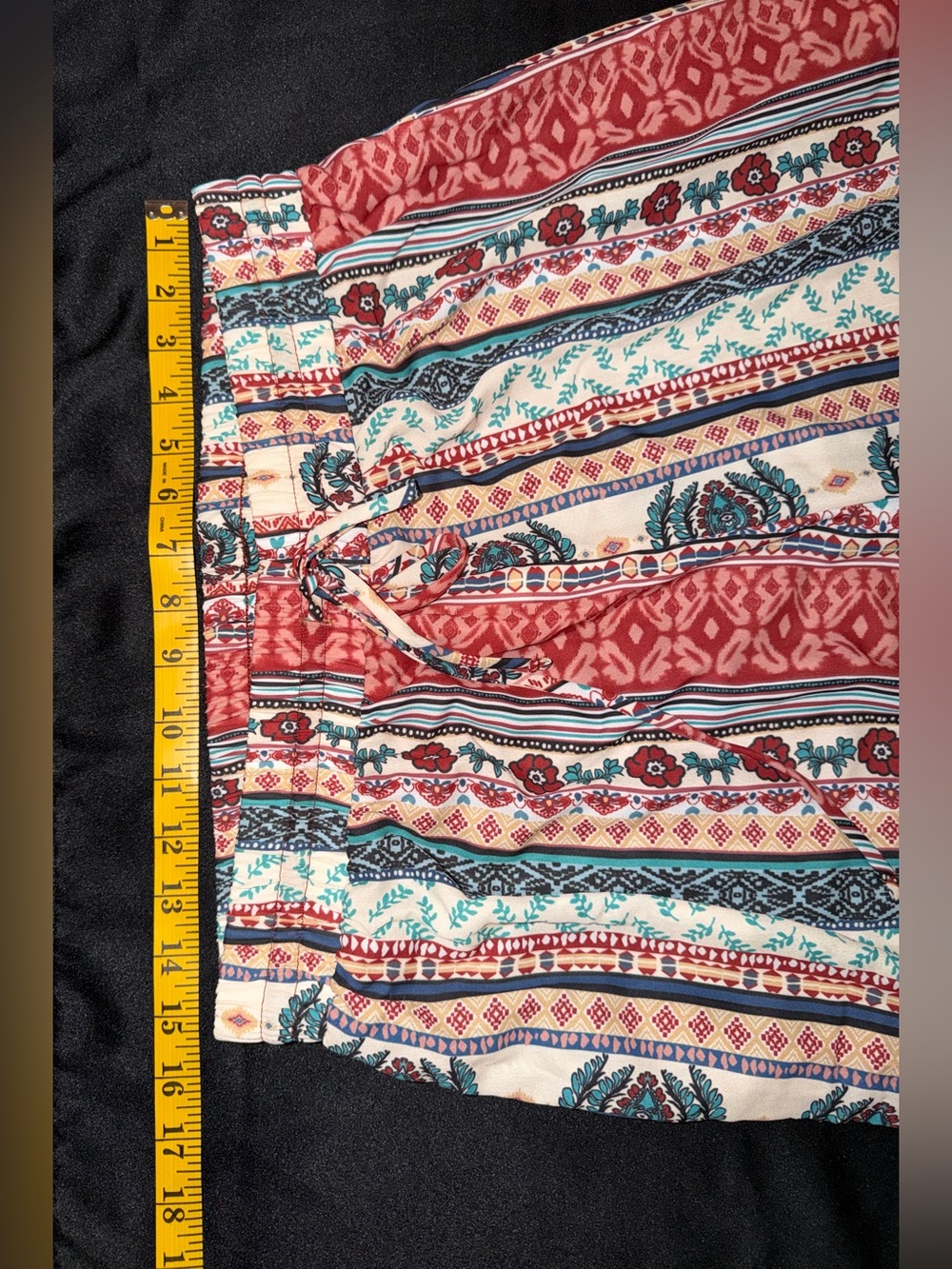 Three Bird Nest Staycation Wide Leg Drawstring Boho Pants Red Clay XL NWT - Picture 9 of 13